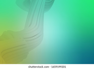 Light Green vector blurred shine abstract template. A completely new colored illustration in blur style. Smart design for your work.