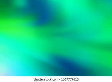 Light Green vector blurred shine abstract template. Abstract colorful illustration with gradient. The best blurred design for your business.