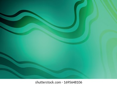 Light Green vector blurred shine abstract texture. An elegant bright illustration with gradient. Background for designs.