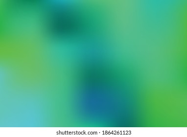Light Green vector blurred shine abstract texture. A completely new colored illustration in blur style. New style design for your brand book.