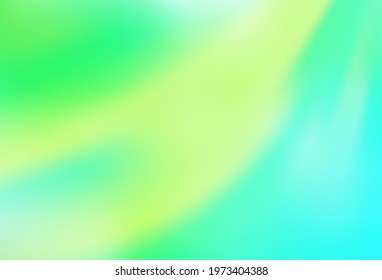 Light Green vector blurred shine abstract template. Glitter abstract illustration with gradient design. New way of your design.