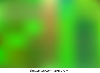Light Green vector blurred shine abstract pattern. Colorful illustration in blurry style with gradient. Template for cell phones.