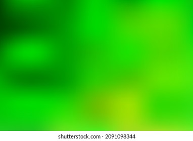 Hellgrüner, unscharfer, glänzender Hintergrund. Moderne abstrakte Illustration mit Farbverlauf. Bestes unscharfes Design für Ihr Unternehmen.