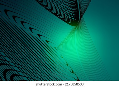 Light Green vector blurred shine abstract template. A completely new colored illustration in blur style. Elegant background for a brand book.