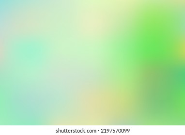 Light Green vector blurred shine abstract template. A completely new color illustration in a bokeh style. Brand new template for your design.