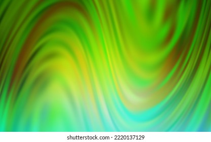 Hellgrüner Vektor unscharf glänzend abstrakte Textur. Abstrakte farbige Illustration mit Farbverlauf. Hintergrund für ein Handy.
