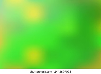 Light Green vector blurred shine abstract background. A completely new color illustration in a bokeh style. Brand new design for your business.