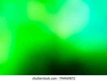 Light Green vector blurred shine abstract template. Creative illustration in halftone style with gradient. A new texture for your design.