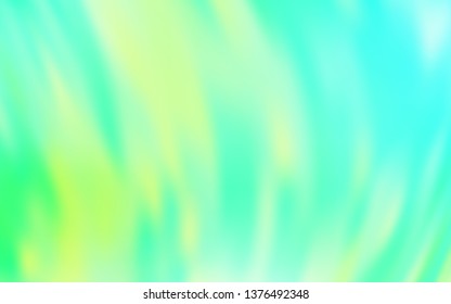 Light Green vector blurred template. Colorful abstract illustration with gradient. New style for your business design.