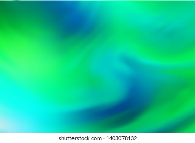 Light Green vector blurred template. A completely new colored illustration in blur style. Blurred design for your web site.