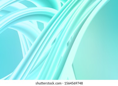Light Green vector blurred template. New colored illustration in blur style with gradient. New way of your design.