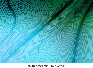 Light Green vector blurred template. An elegant bright illustration with gradient. New way of your design.