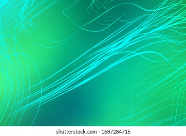 Plantilla borrosa vectorial verde claro. Ilustración abstracta brillante con diseño degradado. Nuevo diseño de estilo para su libro de marca.