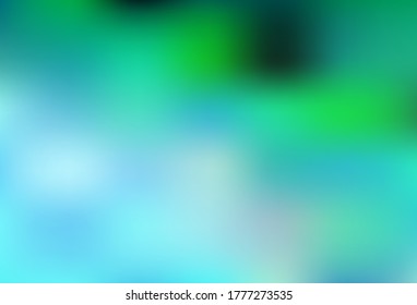 Light Green vector blurred template. Colorful abstract illustration with gradient. Elegant background for a brand book.