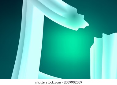 Light Green vector blurred template. Glitter abstract illustration with gradient design. Background for a cell phone.