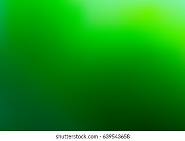 Light Green vector blurred template. A vague abstract illustration with gradient.