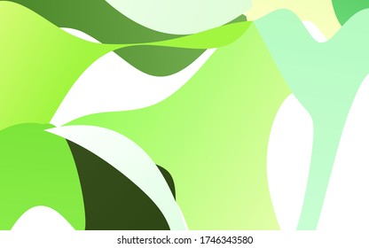 Hellgrüne, unscharfe Vektorgrafik-Vorlage. Kreative geometrische Illustration im Origami-Stil mit Farbverlauf. Die komplett neue Vorlage kann für Ihr Markenbuch verwendet werden.