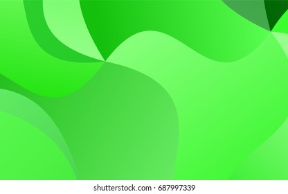 Light Green vector blurry arched template. Shining illustration, which consist of blurred lines. A completely new template for your business design.