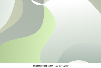 Light Green vector blurry arched template. Colorful abstract illustration with gradient crooked lines. The best blurred design for your business.