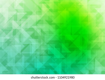 Light Green vector blurry hexagon template. A sample with polygonal shapes. The completely new template can be used for your brand book.