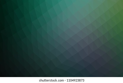 Light Green vector blurry hexagon pattern. A sample with polygonal shapes. A new texture for your design.