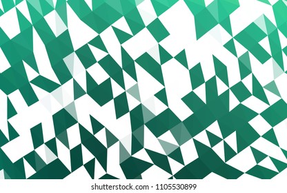 Light Green vector blurry hexagon template. A vague abstract illustration with gradient. The completely new template can be used for your brand book.