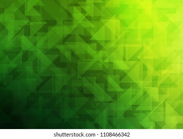 Light Green vector blurry hexagon pattern. A completely new color illustration in a vague style. The polygonal design can be used for your web site.