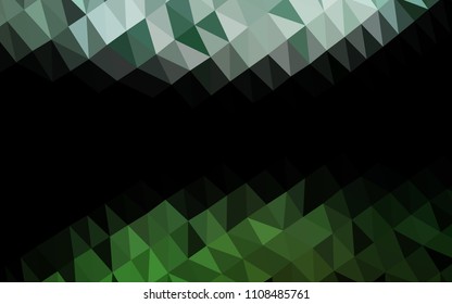 Light Green vector blurry hexagon texture. Brand new colored illustration in blurry style with gradient. Brand new style for your business design.