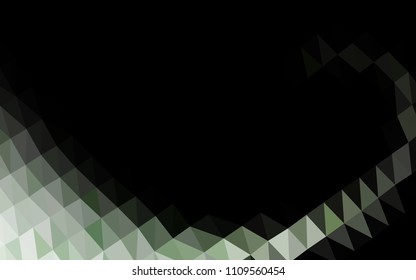 Light Green vector blurry hexagon texture. Shining illustration, which consist of triangles. The polygonal design can be used for your web site.