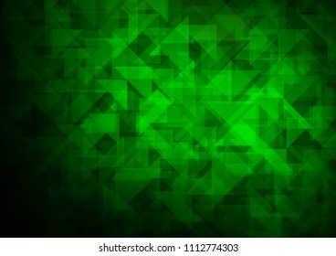 Light Green vector blurry hexagon blurry triangle. A completely new color illustration in a vague style. A completely new design for your business.