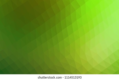 Light Green vector blurry hexagon template. An elegant bright illustration with gradient. Brand new style for your business design.