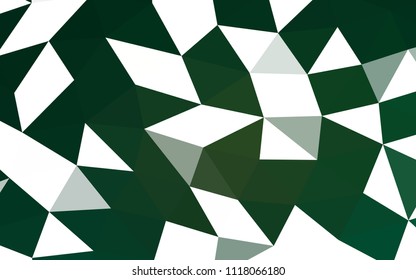 Light Green vector blurry hexagon blurry triangle. A sample with polygonal shapes. A completely new template for your business design.