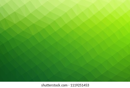 Light Green vector blurry hexagon template. Shining colored illustration in a Brand new style. The elegant pattern can be used as part of a brand book.