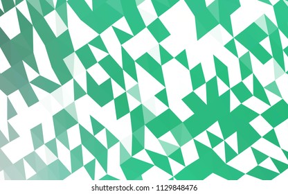 Light Green vector blurry hexagon texture. A completely new color illustration in a vague style. The best triangular design for your business.