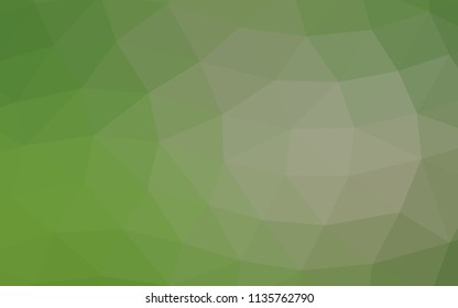 Light Green vector blurry hexagon blurry triangle. Glitter abstract illustration with an elegant design. A completely new design for your business.