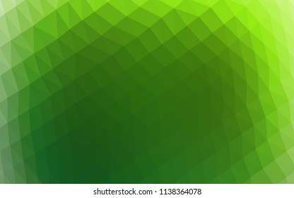 Light Green vector blurry hexagon template. Brand new colored illustration in blurry style with gradient. Brand new design for your business.