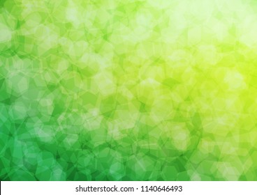 Light Green vector blurry hexagon background. Modern geometrical abstract illustration with gradient. hexagonal pattern for your business design.