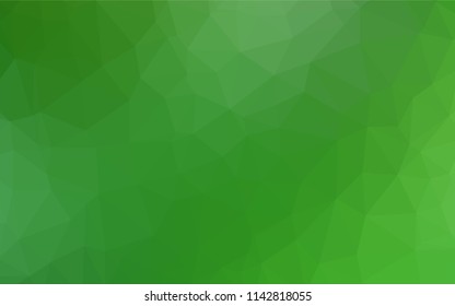 Light Green vector blurry hexagon template. A sample with polygonal shapes. A completely new design for your business.
