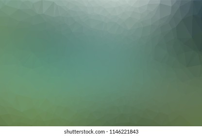Light Green vector blurry hexagon template. Modern geometrical abstract illustration with gradient. Brand new design for your business.