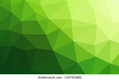 Light Green vector blurry hexagon pattern. Modern geometrical abstract illustration with gradient. The elegant pattern can be used as part of a brand book.