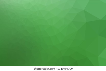 Light Green vector blurry hexagon texture. Creative geometric illustration in Origami style with gradient. The elegant pattern can be used as part of a brand book.