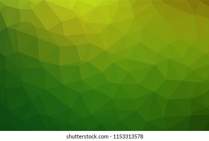 Light Green vector blurry hexagon template. Colorful abstract illustration with gradient. The template can be used as a background for cell phones.