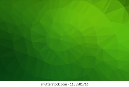 Light Green vector blurry hexagon pattern. A sample with polygonal shapes. The elegant pattern can be used as part of a brand book.