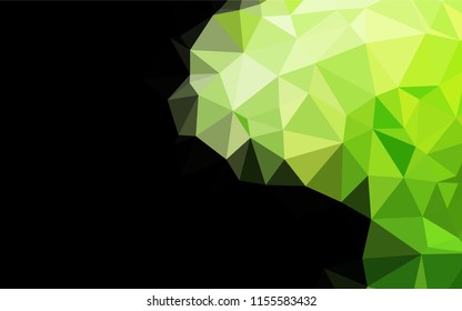 Light Green vector blurry hexagon texture. An elegant bright illustration with gradient. The completely new template can be used for your brand book.