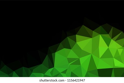 Light Green vector blurry hexagon pattern. Colorful illustration in abstract style with gradient. A completely new template for your business design.