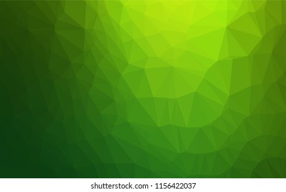 Light Green vector blurry hexagon pattern. Modern geometrical abstract illustration with gradient. A completely new template for your business design.