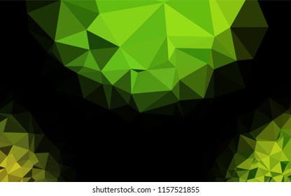 Light Green vector blurry hexagon template. Colorful abstract illustration with gradient. The elegant pattern can be used as part of a brand book.