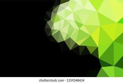 Light Green vector blurry hexagon template. Modern geometrical abstract illustration with gradient. Brand new style for your business design.