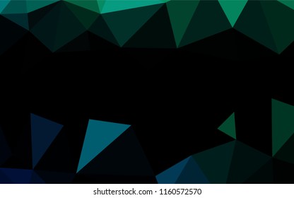 Light Green vector blurry hexagon template. Colorful abstract illustration with gradient. The elegant pattern can be used as part of a brand book.