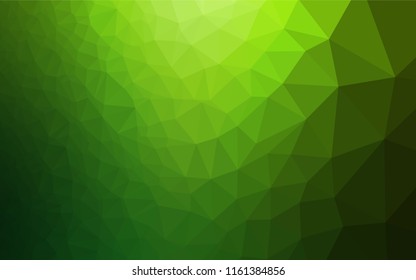 Light Green vector blurry hexagon texture. Creative illustration in halftone style with gradient. Brand new style for your business design.